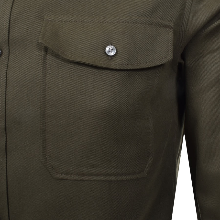 Alternative Image for ProductMichael Kors Slim Fit Long Sleeved Shirt Green3